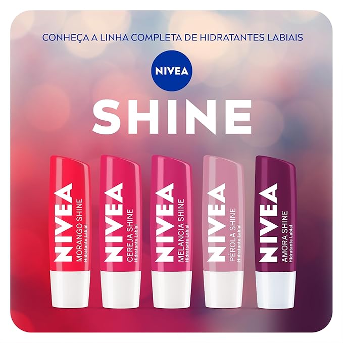NIVEA Cherry Shine Lip Moisturizer Deep Hydration 4, 8g, Nivea, Cherry-Velvo Beauty