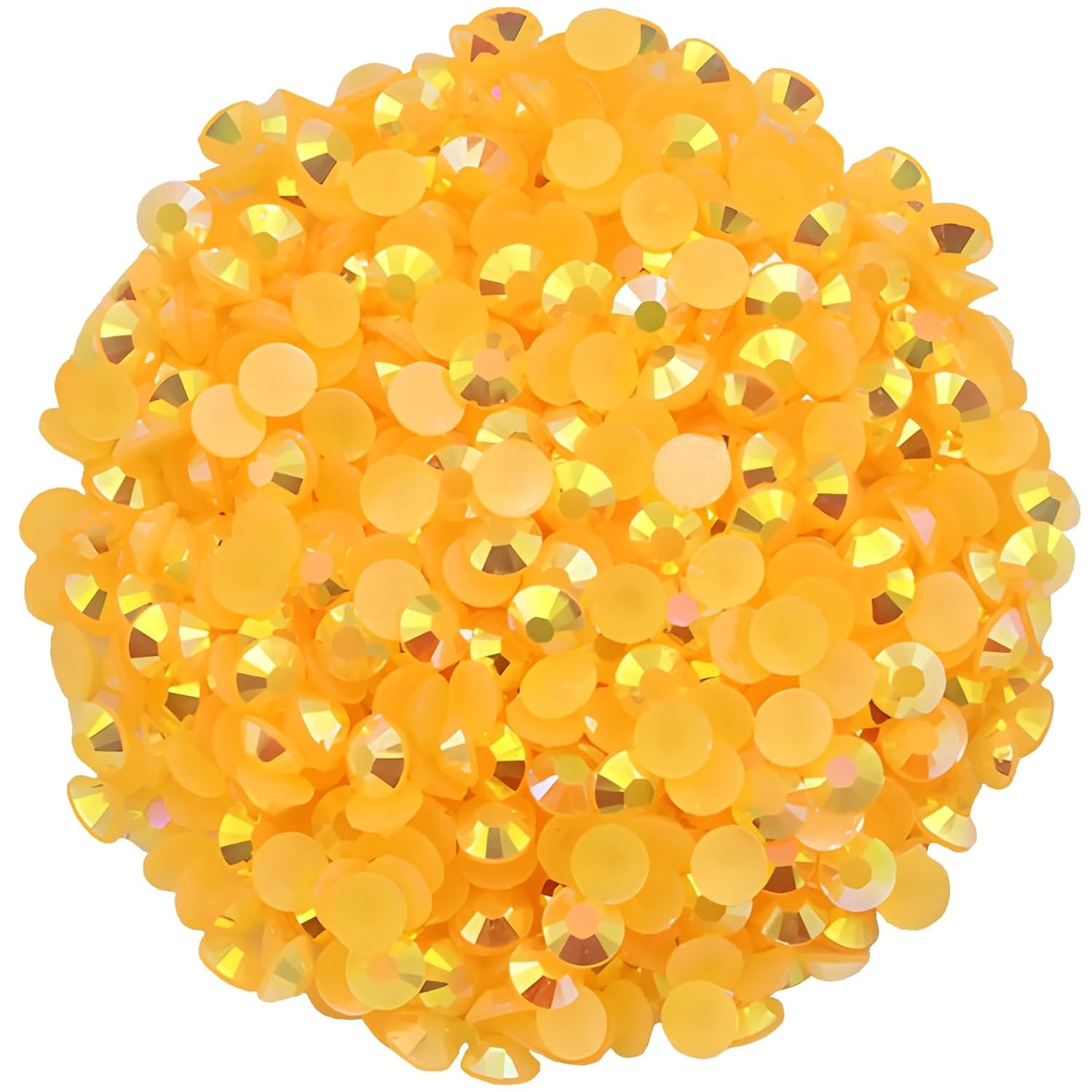 4500 Pcs SS12 3mm AB Flatback Rhinestones for Nails Art Crafts Glitter Round Shine Gems Crystals DIY Clothes Shoes （Orange Red AB）-Velvo Beauty