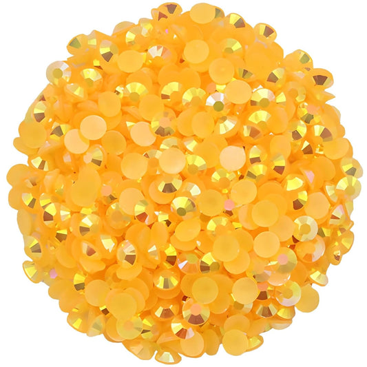 4500 Pcs SS12 3mm AB Flatback Rhinestones for Nails Art Crafts Glitter Round Shine Gems Crystals DIY Clothes Shoes （Orange Red AB）-Velvo Beauty