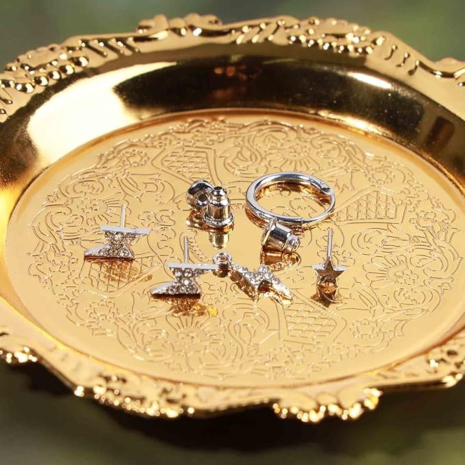 Bohemia Crystal Thunder Hoop Earrings Cz Lighting Bolt Studs Earrings Silver Lighting Drop Earrings Multiple Piecing Dot Earrings for Women and Girls-Velvo Beauty