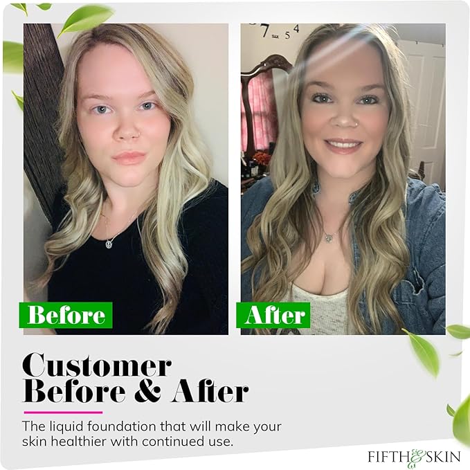 Fifth & Skin: Better’n Ur Skin Liquid Foundation (SOFT BEIGE) - Natural, Organic, Vegan, Cruelty-Free - Gluten-Free Beauty with Buildable Coverage and Palm-Free Luxury - 1 oz-Velvo Beauty