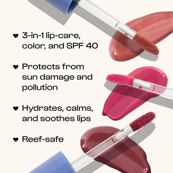 ALLEYOOP Sun Serum Lip Oil SPF 40 – Tinted Lip Oil with SPF, Hydrating Tinted Lip-Moisturizer for Women, Lips Sunscreen for Cracked Lips, Smooths & Soothes, Vegan, Travel-Friendly, Whirlwind-Velvo Beauty