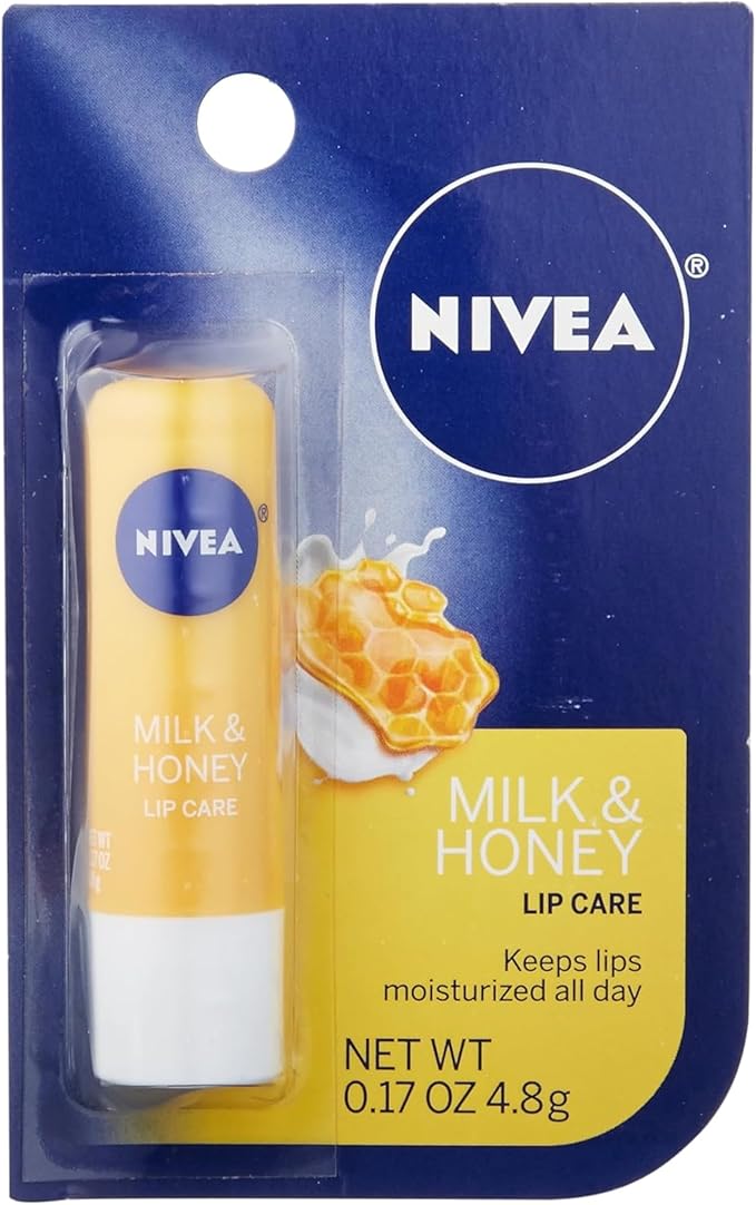 Nivea Milk and Honey Lip Care 0.17 Ounces (Pack of 3-Velvo Beauty