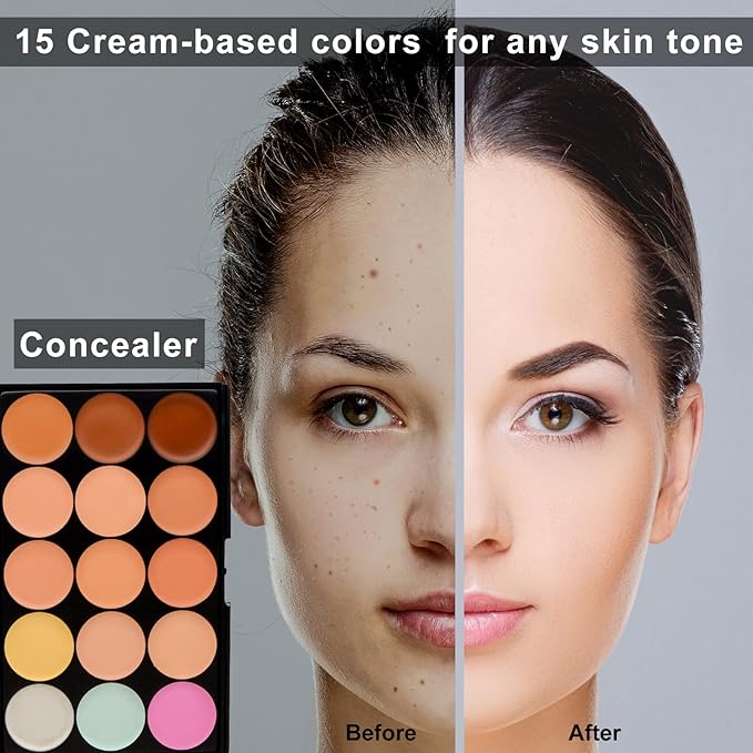 All-in-one Makeup Full Gift Set for Women, Include Makeup Brush, Eyeshadow Palette, Lip Gloss Set, Lipstick, Blush, Foundation, Concealer, Mascara, Eyebrow Pencil-Velvo Beauty