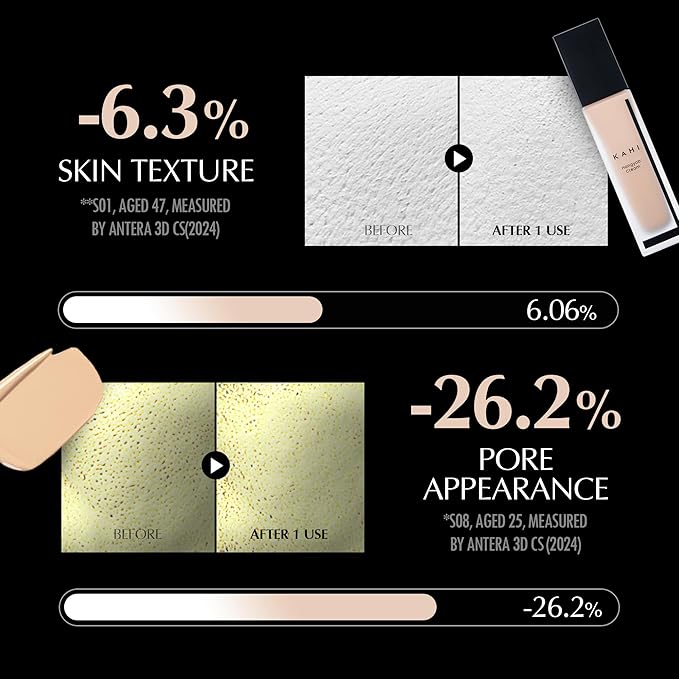 KAHI Single Veil Cream | Hangyob Foundation | Korean Tinted Moisturizer | Hydrating Perfect Cover BB Cream | Korean Skincare Makeup | Collagen Concealer Sun Cream Foundation 1.01 fl oz-Velvo Beauty