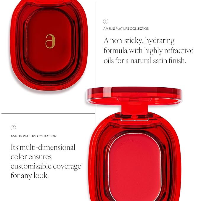 PLAT LIPS 918 CHERRY CANDY, Lip & Cheek, Lightweight, Naturally Dewy+ Glowy Finish, Blendable & Buildable Formula (1.2g, 0.003 oz.)-Velvo Beauty