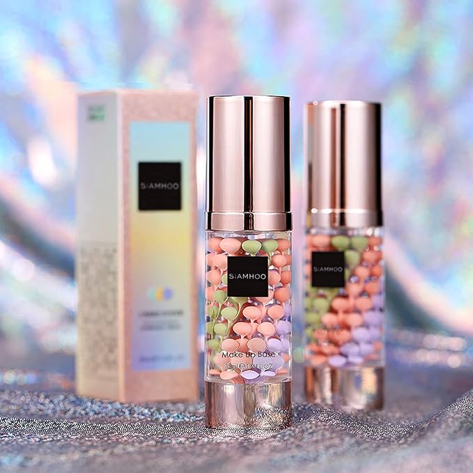 SIAMHOO One Step Face Primer Makeup Tricolor Tinted Moisturizer Skin Tone Correcting and Brightening Primer for Glowing and Flawless Makeup, 35ml - 1pcs-Velvo Beauty