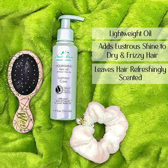 Nature's Secrets Nourishing Hair Oil. Scalp & Hair Strengthening Oil. Certified 100% Natural. With Green Tea Caffeine, Indian Gooseberry (Amla) and Organic Virgin Coconut Oil.-Velvo Beauty