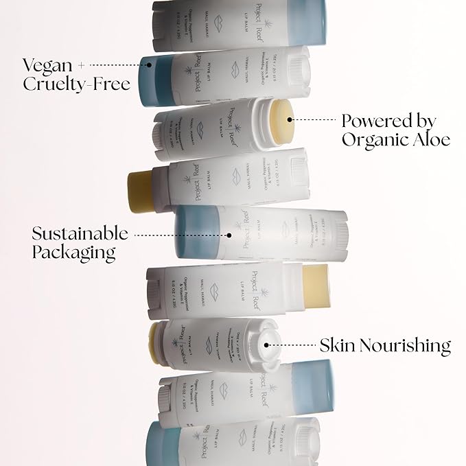 Herbal Peppermint Lipbalm, 3 Pack-Velvo Beauty