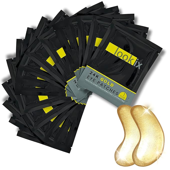 Revitalize Your Skin with 24K Gold Eye Mask - Reduce Puffy Eyes, Dark Circles, Wrinkles, and Fine Lines - 15 Pairs of Refreshing Eye Gels-Velvo Beauty