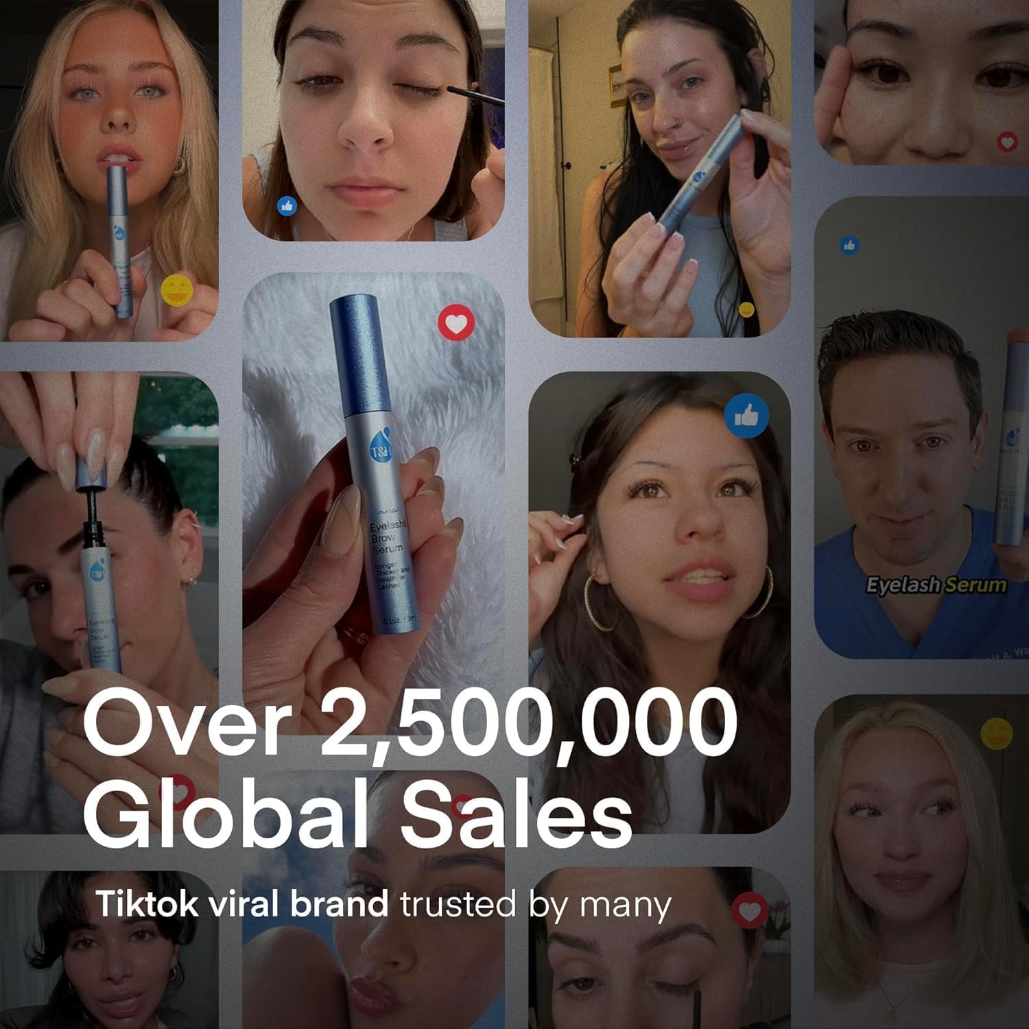 Advanced Eyelash Serum for Thicker, Longer Eyelashes and Eyebrows - Grow Luscious Lashes with Brow Enhancer (3mL)-Velvo Beauty