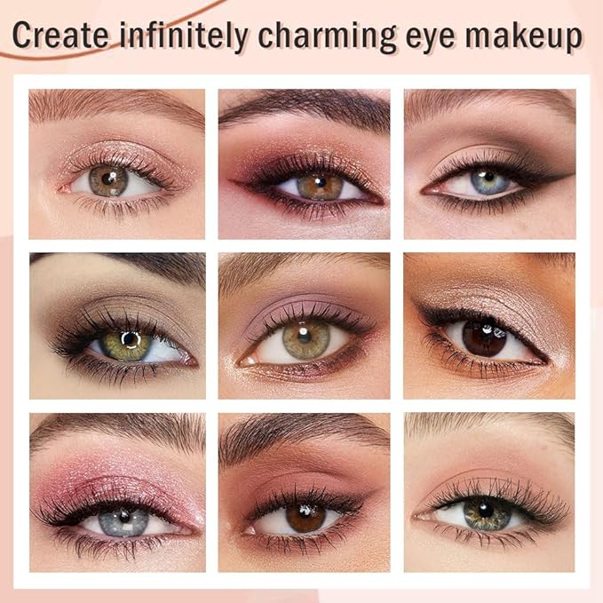 12 Girds Colorful Matte Shimmer Eyeshadow Palette for Eye Makeup,High Pigmented Eye Shadow Primers Powder Palet de sombras de ojos 12-C-Velvo Beauty