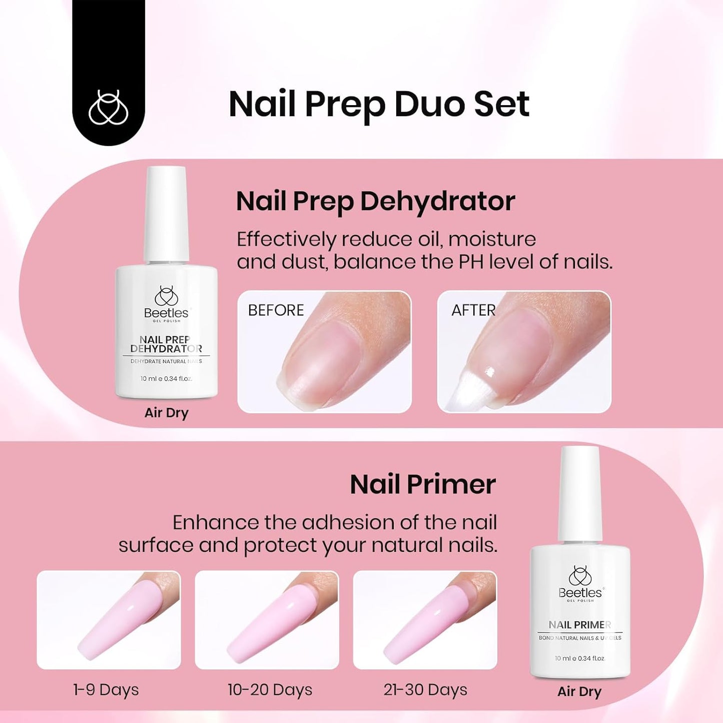 Beetles Gel Nail Kit Short Square with Nail Dehydrator and Primer, 576Pcs Half Matte Etch-X Gel Nail Tips Solid Nail Glue Mini Nail Lamp Acrylic Nail Tips Easy DIY Nail Extension Set Gift for Women-Velvo Beauty