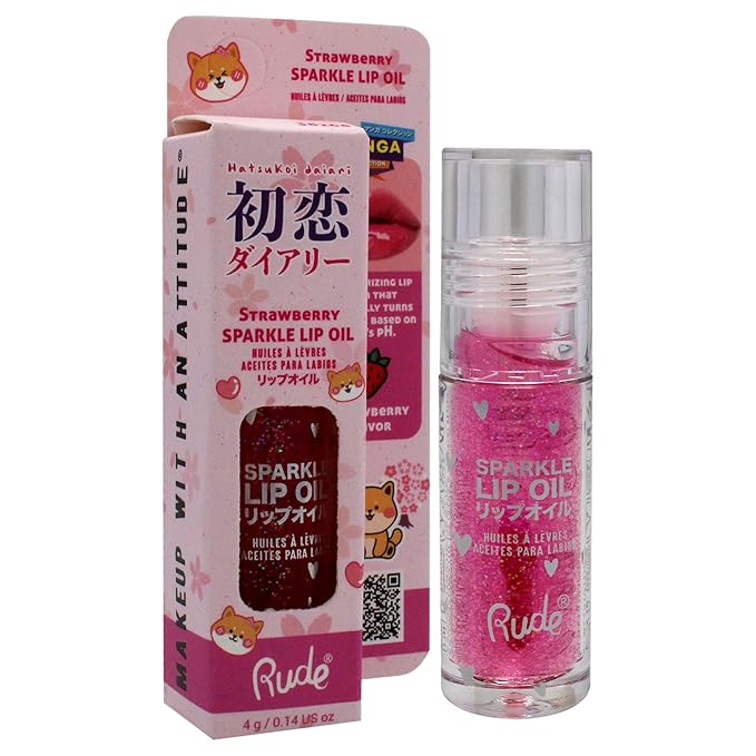RUDE Manga Sparkle Lip Oil-Velvo Beauty