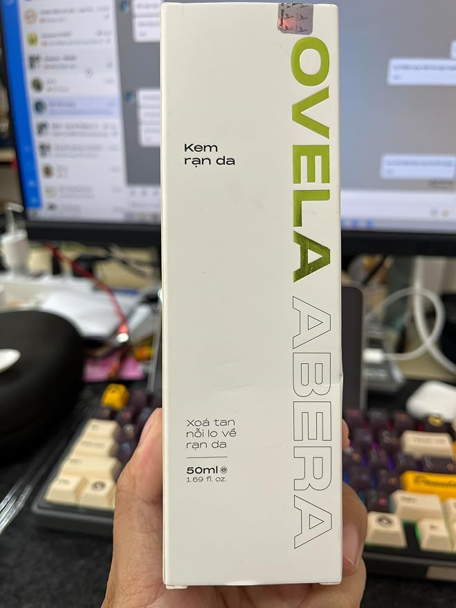 Abera Ovela Stretch Mark Cream, Stretch Marks Treatment For Pregnancy and Weight Fluctuations, Effective Treatment for Stretchmarks in All Skin Types (A. 1 Box + Ice Roller)-Velvo Beauty