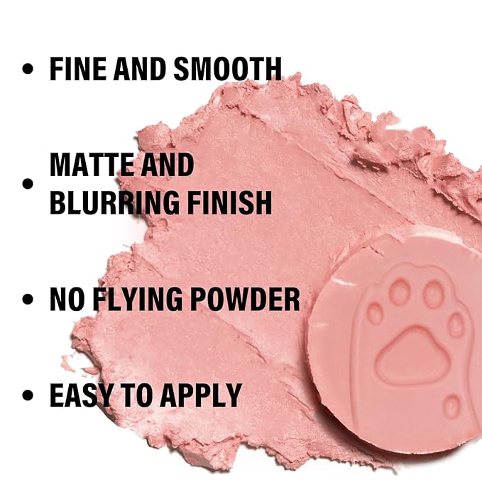 Boobeen Matte Blush Palette for Cheek, Pink Blush Cream, High Pigment Blush, Blendable Face Blusher for Confident Natural Makeup-Velvo Beauty