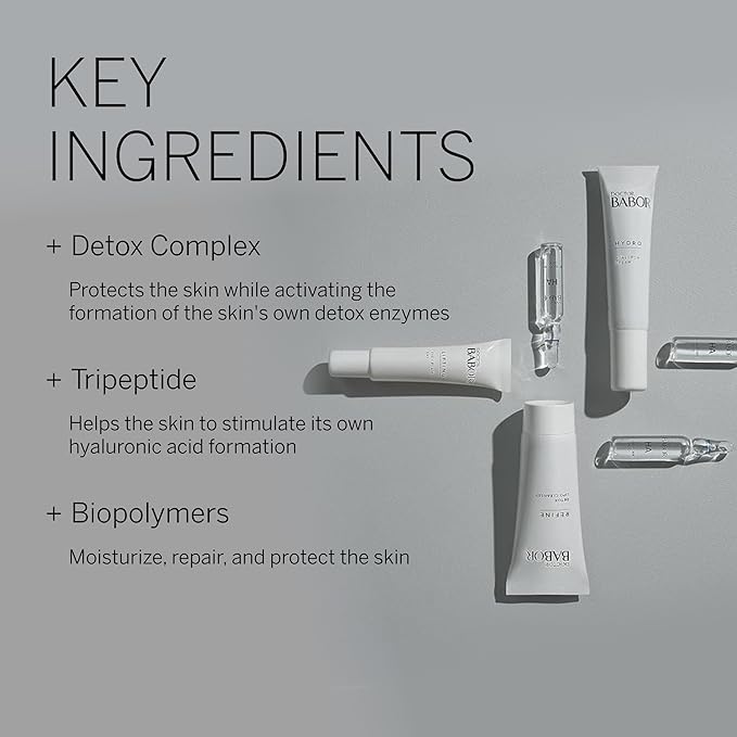 DOCTOR BABOR Hydro Filler Routine, Hyaluronic Acid Power Serum Ampoules, Lifting & Plumping Eye Cream, Target Wrinkles & Firmness, Radiant Results Skincare Set-Velvo Beauty