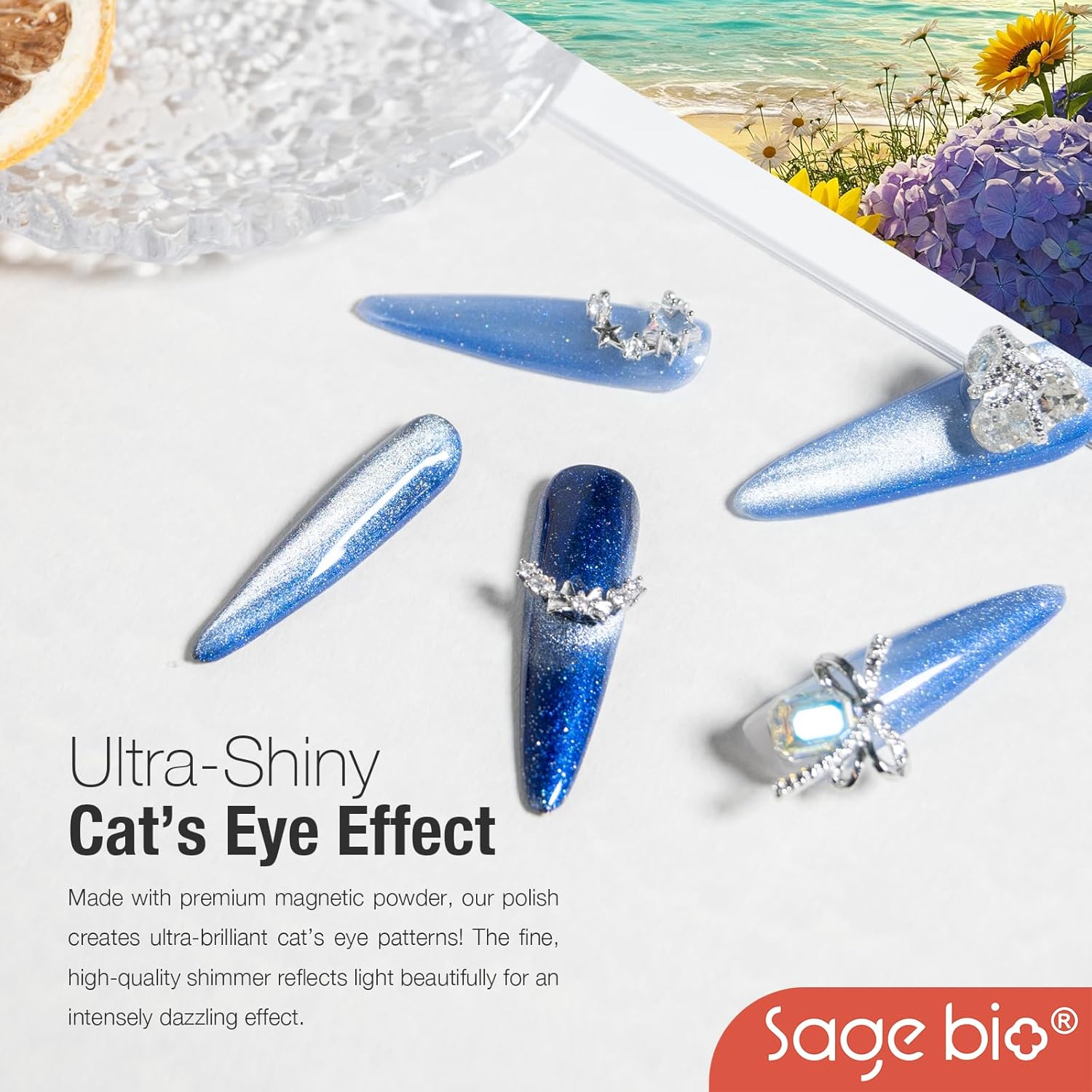 Cat Eye Gel Nail Polish, 15ml Magnetic Gel, High-Gloss Finish, Long-Lasting, DIY Manicure Kit with Magnet Stick, Stunning 3D Magnetic Effect, 05-Velvo Beauty