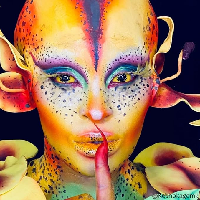 Mehron Makeup Liquid Makeup | Face Paint and Body Paint Perfect for Halloween, Cosplay I Air Brush Compatible 4.5 oz (133 ml) (Yellow)-Velvo Beauty