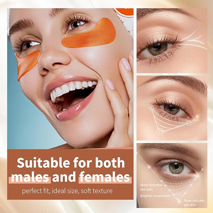 Premium Under Eye Patches, Gel Eye Patches Hydrating & Refresh for Puffy Eyes, Under Eye Bags & Dark Circles, Natural Collagen Eye Gels Pads, Crystal Anti-Aging Eye Mask (Light blue)-Velvo Beauty