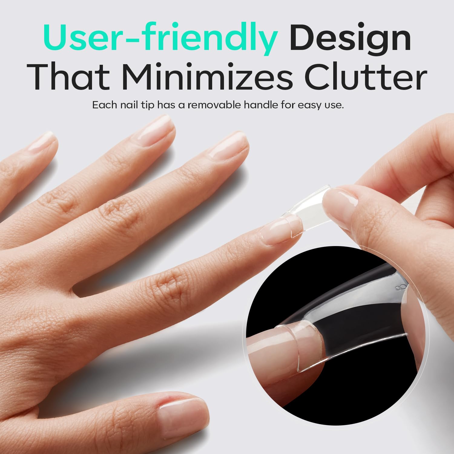 modelones Duck Nail Tips, Short Flare Pre-Shape Half Cover Soft Gel Tips Wide Style Acrylic Fake Nails False Clear Press on Extension Gel Kit Manicure DIY at Home 216PCS 12Sizes-Velvo Beauty