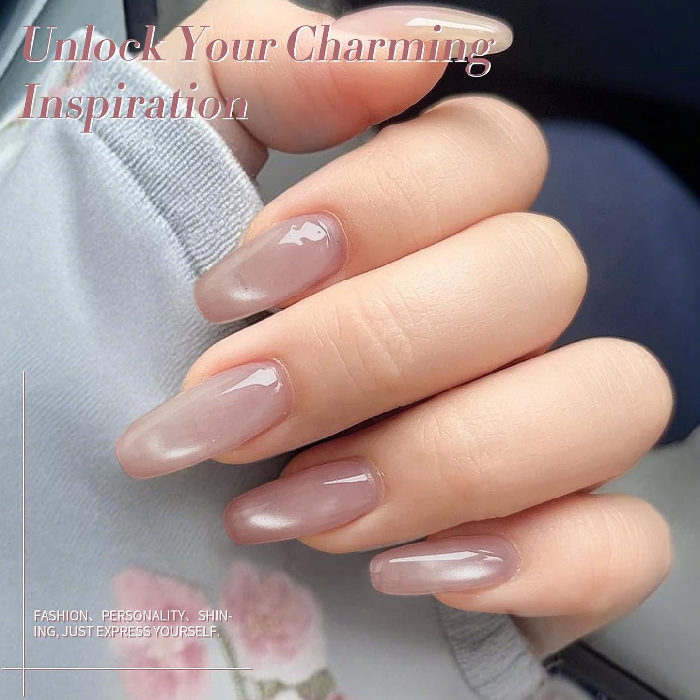 Born Pretty Cat Magnetic Eye Gel Nail Polish, Translucent Milky Pink Cat Magnetic Gel, Jelly Glitter Off Nail Art Salon Manicure Home Gift 15ml-Velvo Beauty