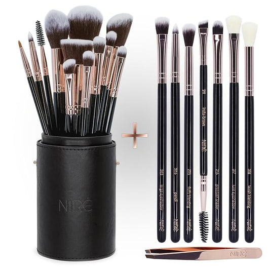 Niré Beauty Most Loved Artistry and Eye Brush Set - Your Best Selection of Makeup Brushes Great for Professionals and Beginners-Velvo Beauty