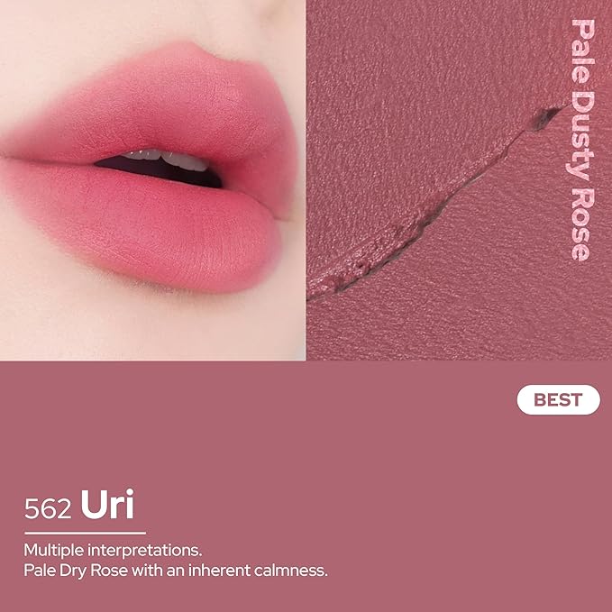 Unseen Blur Lip Tint Long-Lasting Stain, Blendable 3.2g (562 Uri, 0.11 Ounce (Pack of 1))-Velvo Beauty