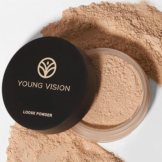 YOUNG VISION Flawless Finish Loose Powder - Translucent Setting Powder, Blurs Fine Lines & Imperfections, Lightweight, Long-Lasting, Suitable for All Skin Types, Makeup Essential…-Velvo Beauty
