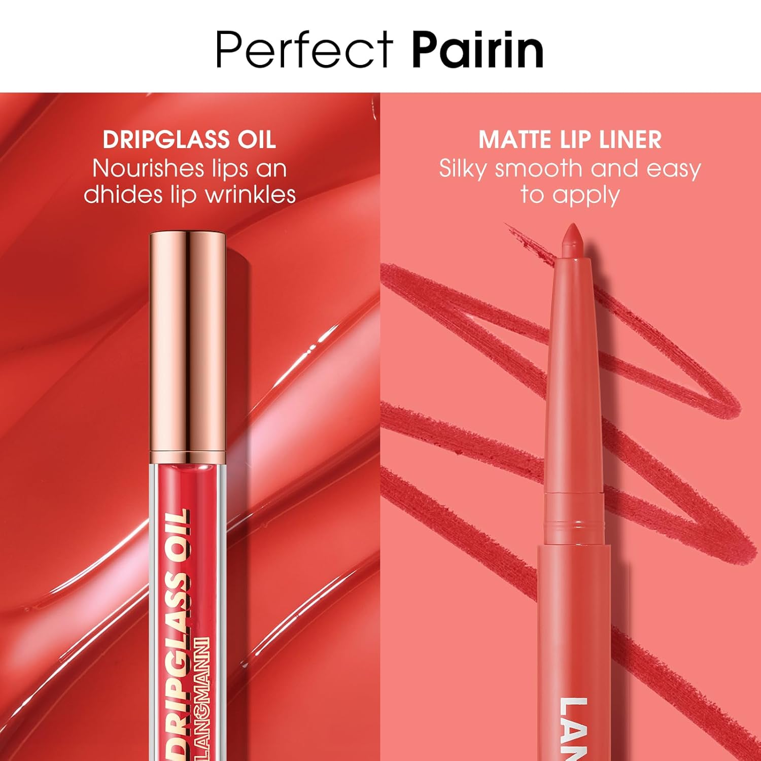 6pcs Hydrating Lip Oils + Lip Liner Pencil Lip Combo Sets, 24H Long-Lasting Lip Kit with Lip Liner and Gloss, Nourishing, Non-Sticky Tinted Stain Lip Gloss Plumping Lip Oil Set for Women(Set A)-Velvo Beauty