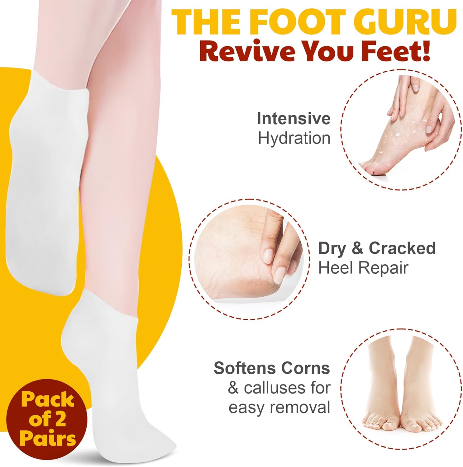 The Foot Guru Moisturizing Socks-Velvo Beauty