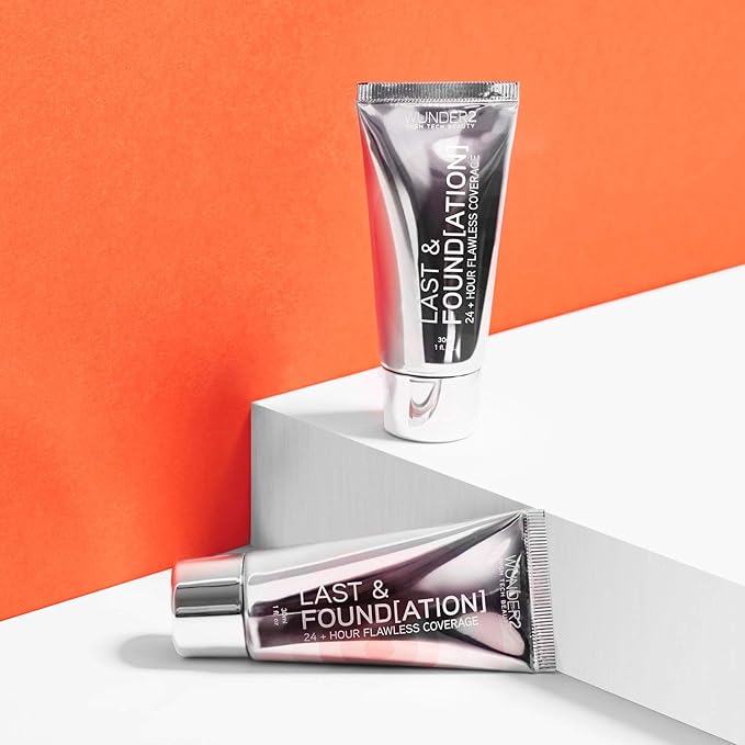 WUNDERBROW Full Coverage Foundation, Last & Found[ation] – Buildable Full Coverage Liquid Foundation For 24+ Hours Wear – Long Lasting, Waterproof, Nude-Velvo Beauty
