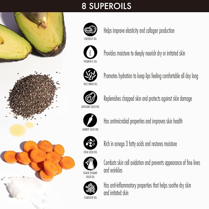 YENSA Super 8 Lip Oil, Natural Korean Moisturizing Gloss, No-Sticky Transparent Formula For Hydrating Lip Care (On The Mauve) .22 fl oz-Velvo Beauty