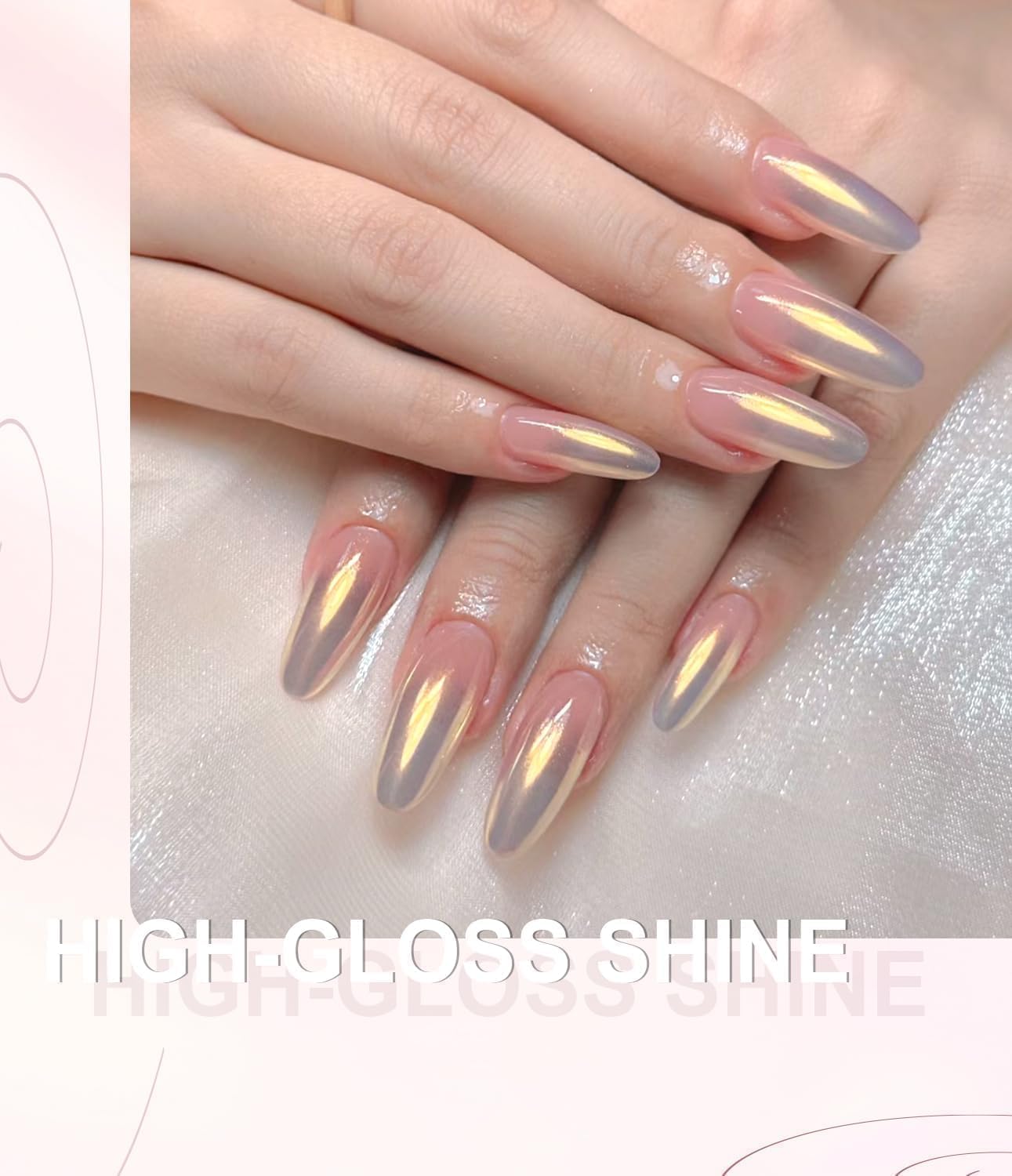 6Pcs Chrome Nail Powder Set - Metallic Mirror Effect Holographic Nail Powder Gold Silver White Nail Chrome Powder for Nails Art Decoration-Velvo Beauty