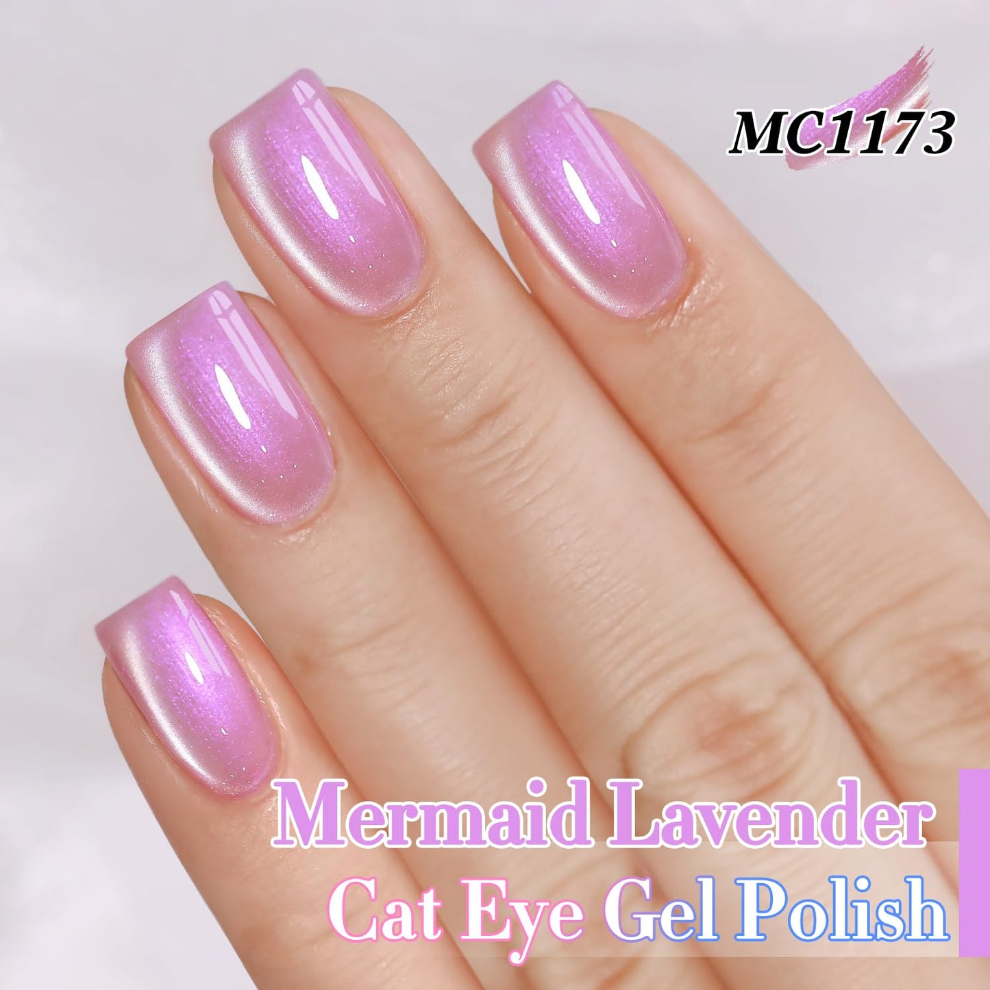 Double Rhythm 6 Colors Cat Eye Gel Polish Set Shimmer Glitter with Magnet Holographic Reflective Magnetic UV Nail Art Kit (6-Kit-50)-Velvo Beauty