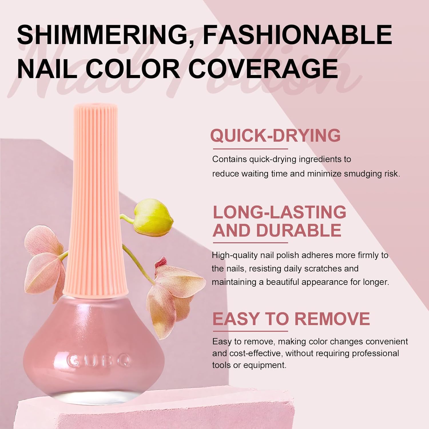 Major Dijit Peach Pink Quick Dry Regular Nail Polish - Nail Art Lacquer, 0.41 Fl Oz-Velvo Beauty