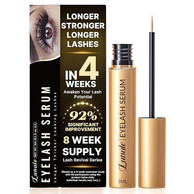 Eyelash Growth Serum with Advanced Formula: Rapid Eye Lash Enhancing Serum for Eyelash and Eyebrow Growth in 3-4 Weeks - Boost Longer Thicker and Fuller Lashes 3ML-Velvo Beauty