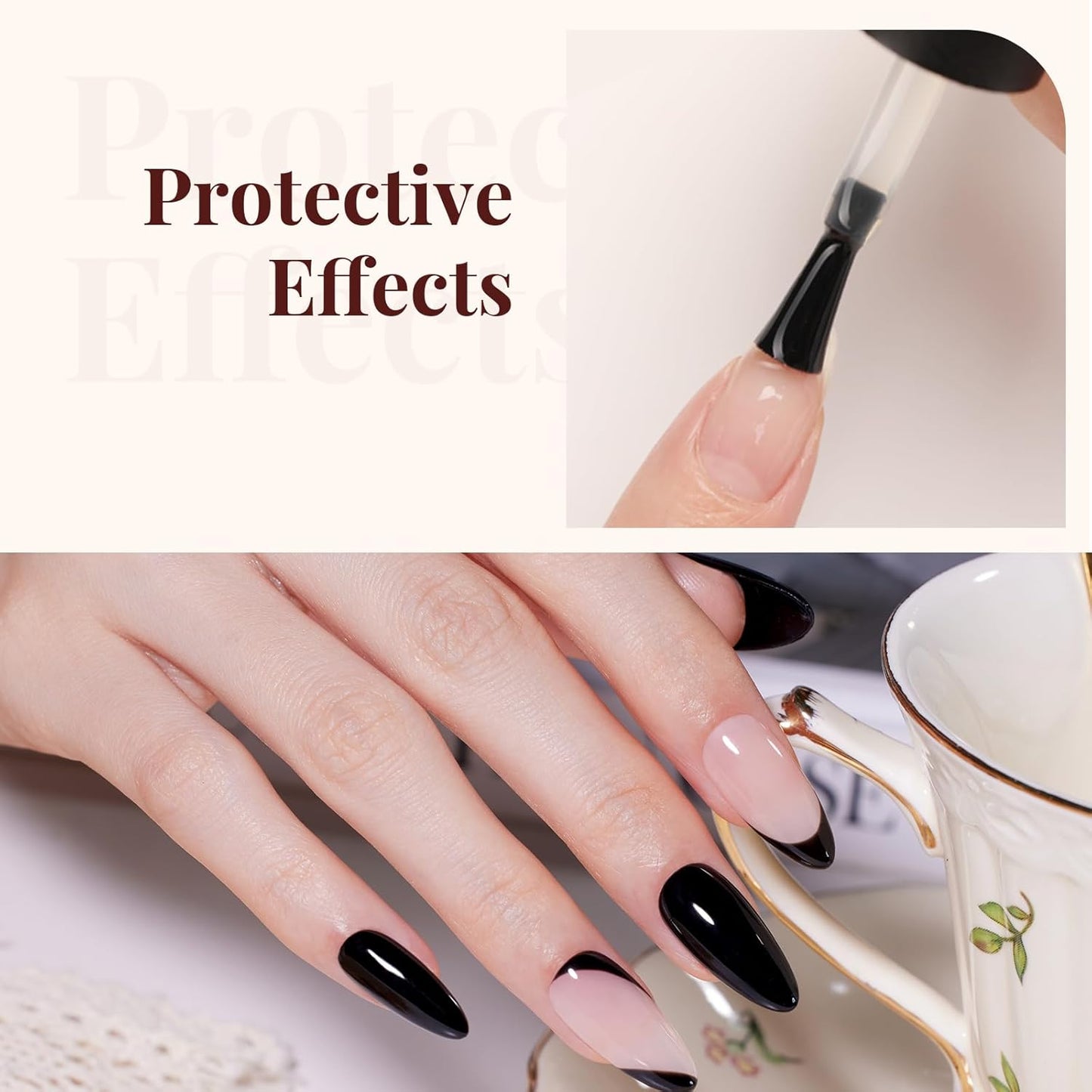 Beetles Matte Top Coat Gel Nail Polish Gel Top Coat & Base Set, 3Pcs Matte & Shiny Top Coat Nail Polish and Base Coat, No Wipe Long Lasting High Gloss and Matte Effects Soak off Uv DIY at Home-Velvo Beauty