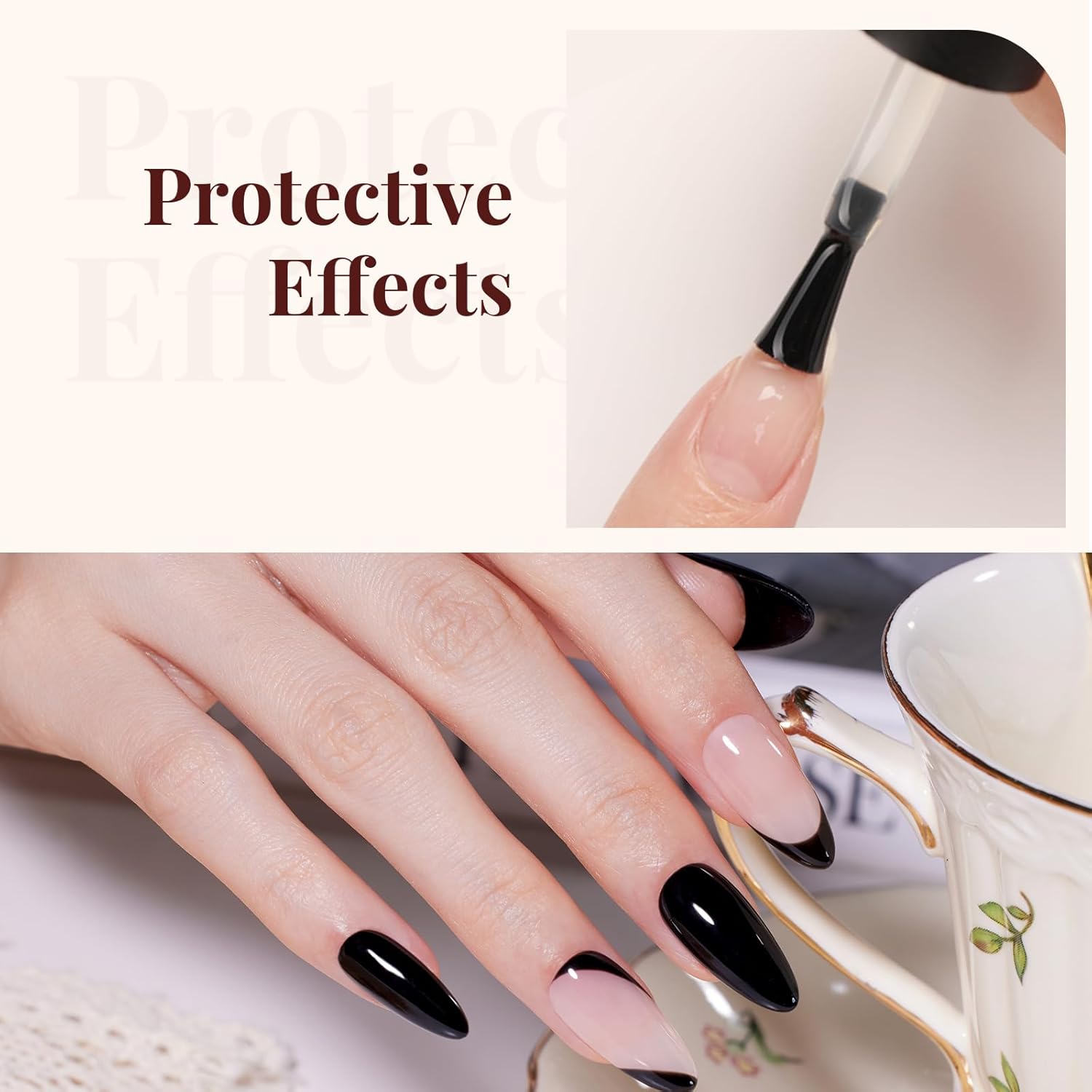 Beetles Matte Top Coat Gel Nail Polish Gel Top Coat & Base Set, 3Pcs Matte & Shiny Top Coat Nail Polish and Base Coat, No Wipe Long Lasting High Gloss and Matte Effects Soak off Uv DIY at Home-Velvo Beauty