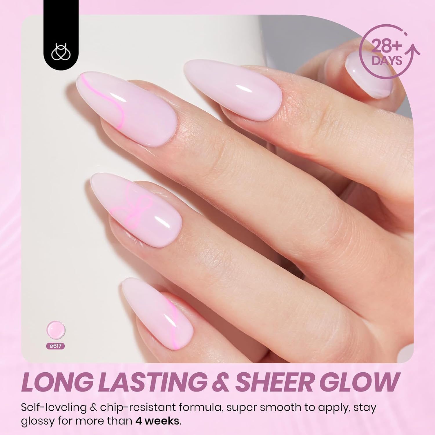 Beetles Nude Gel Nail Polish - 15ml Nude Purple Jelly Gel Polish Neutral Nail Polish Nail Concealer Sheer Translucent Effect Soak Off UV French Nail Art Manicure Salon DIY Gifts for Women-Velvo Beauty