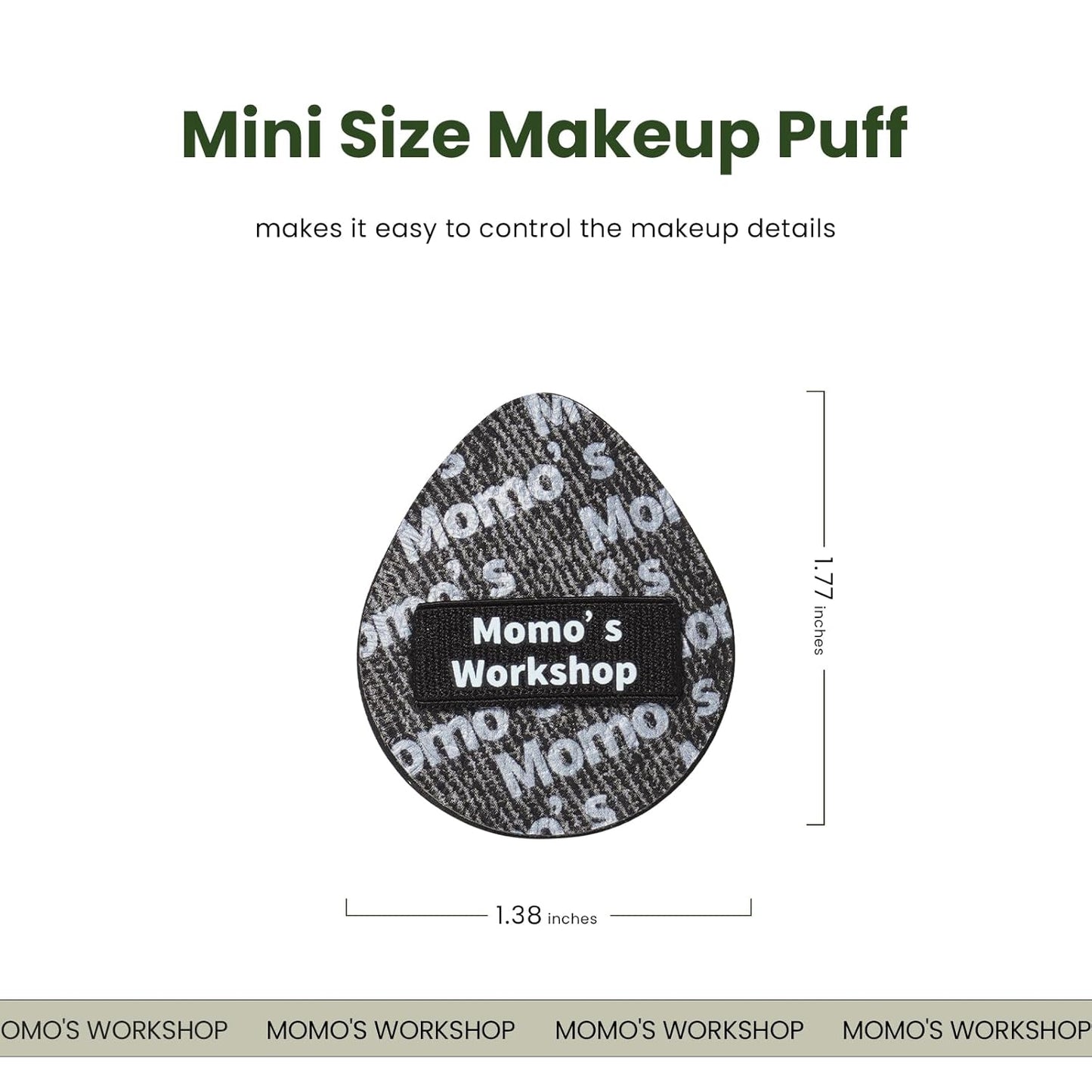 Mini Denim Makeup Sponge Set, Multi-Use Mini Makeup Blenders Sponge for Liquid/Cream/Concealer/Blush/Highlighter, Perfect for Detail Work & Travel,5PCS Mini Concealer Puffs with Storage Case-Velvo Beauty