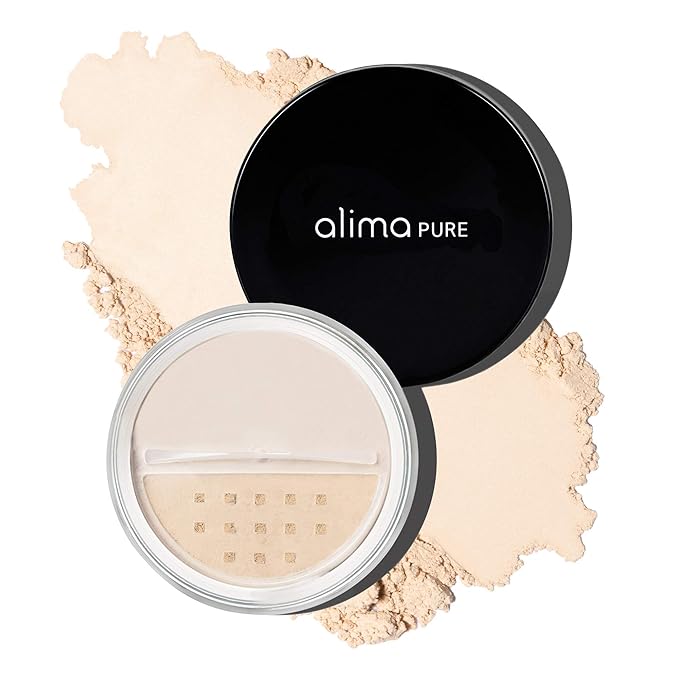 Alima Pure Matte Foundation Loose Mineral Powder Foundation Makeup, Loose Powder Makeup Oil Free Talc Free Powder, Natural Makeup Mineral Foundation Full Coverage Natural Foundation Powder .15 oz/4.5g-Velvo Beauty