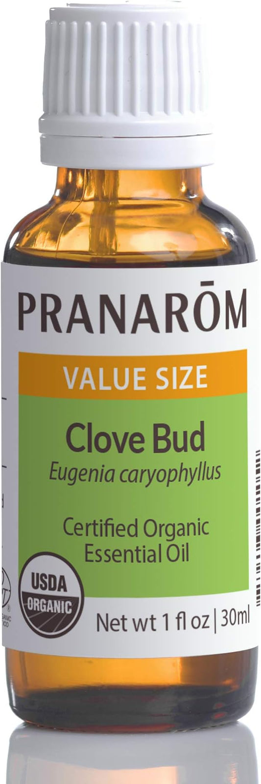 Pranarom USDA Certified Organic Clove Essential Oil (30ml), 100% Pure Undiluted Therapeutic Grade from Sri Lanka & Madagascar for Aromatherapy, Diffuser, Immune Support, DIY Cleaning, Warm Scent-Velvo Beauty