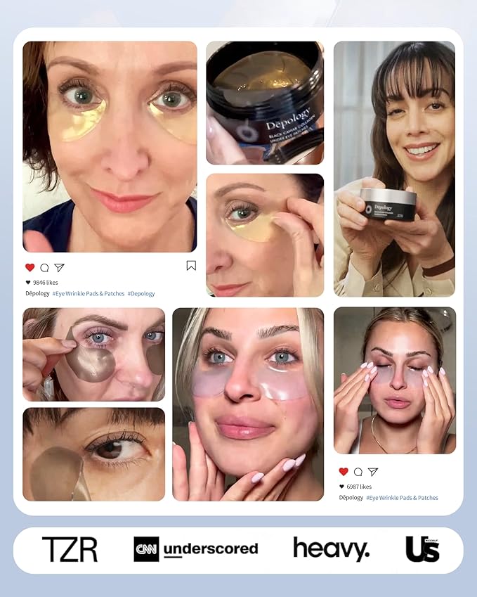 depology Replenish & Repair Under Eye Patches for Puffy Eyes, Wrinkles (60 Patches) | Hydrating with Ceramides and Hyaluronic Acid for All Skin Types | Botanical Extracts Eye Gel Pads 2.96 fl oz-Velvo Beauty