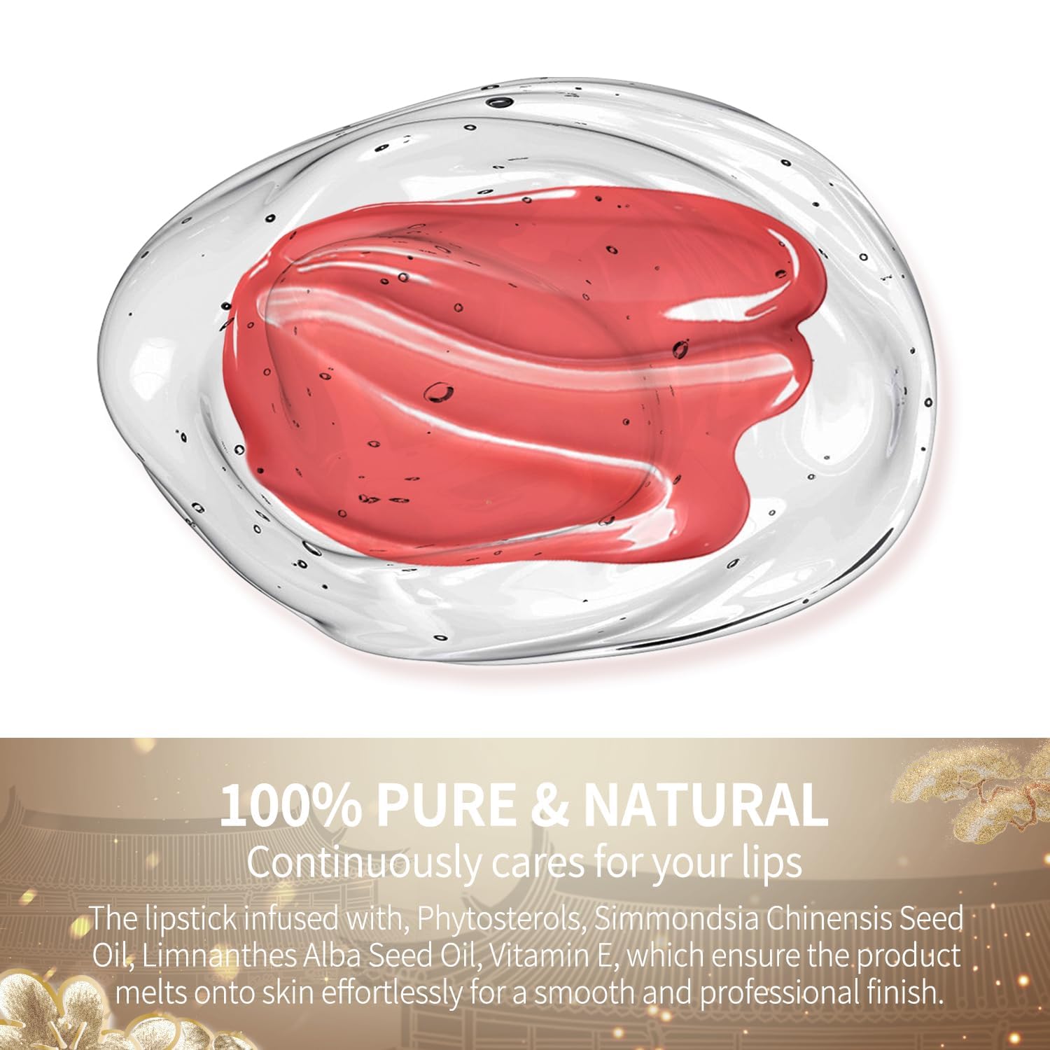 Catkin Moist Lipstick Hydrating High Impact Color Infused with Vitamin E and Avocado Oil Smooth Soft Texture Long Lasting Glow Finish 172-Velvo Beauty