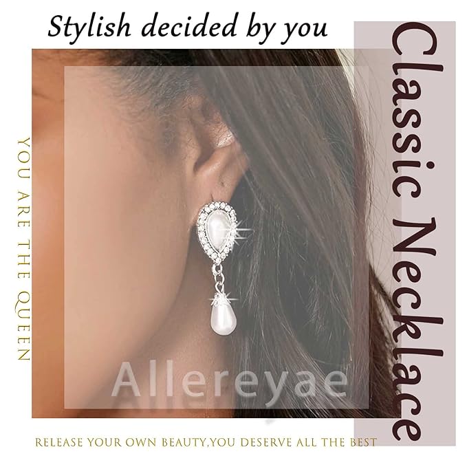 Vintage Pearl Cuff Chain Earrings Gold Chain Ear Cuffs Dangle Chain Cartilage Earrings Pearl Studs Earrings Cartilage Helix Earrings Helix to Lobe chain earrings Jewelry for Women and Girls (Gold B)-Velvo Beauty