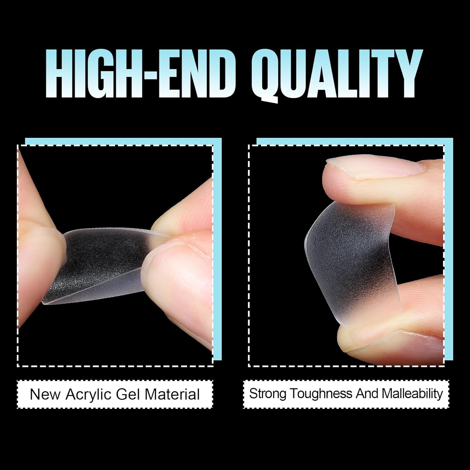 TOMICCA Short Oval Gel Tips, Oval Gel Nail Tips, No File Full Cover Press On Nails, Double Sided Matte Nail Tips, 360Pcs 15 Sizes Professional Nail Salon Manicure at Home for Girls and Women-Velvo Beauty