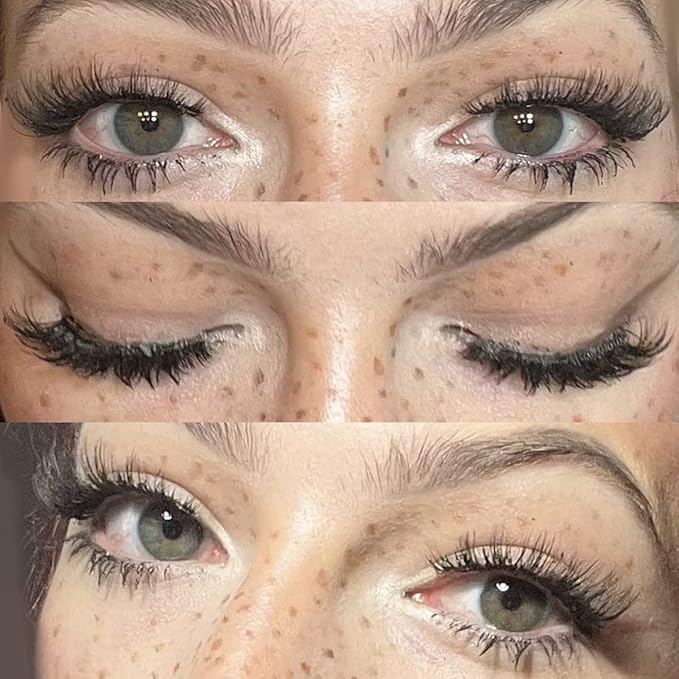 FANXITON Mink Lashes with Clear Band 15 MM 10 Pairs Cat-Eye Lashes Natural Look False Eyelashes Pack Wispy Eyelashes 3D Faux Mink Eyelashes-Velvo Beauty