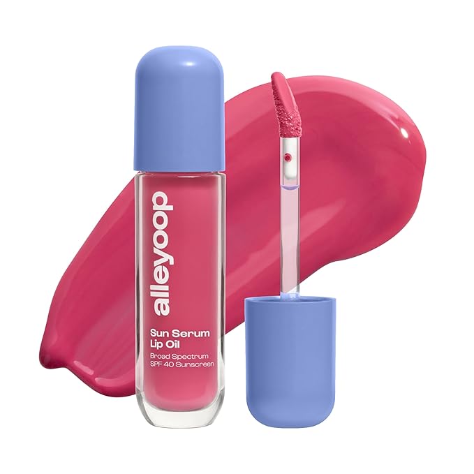 ALLEYOOP Sun Serum Lip Oil SPF 40 – Tinted Lip Oil with SPF, Hydrating Tinted Lip-Moisturizer for Women, Lips Sunscreen for Cracked Lips, Smooths & Soothes, Vegan, Travel-Friendly, Whirlwind-Velvo Beauty