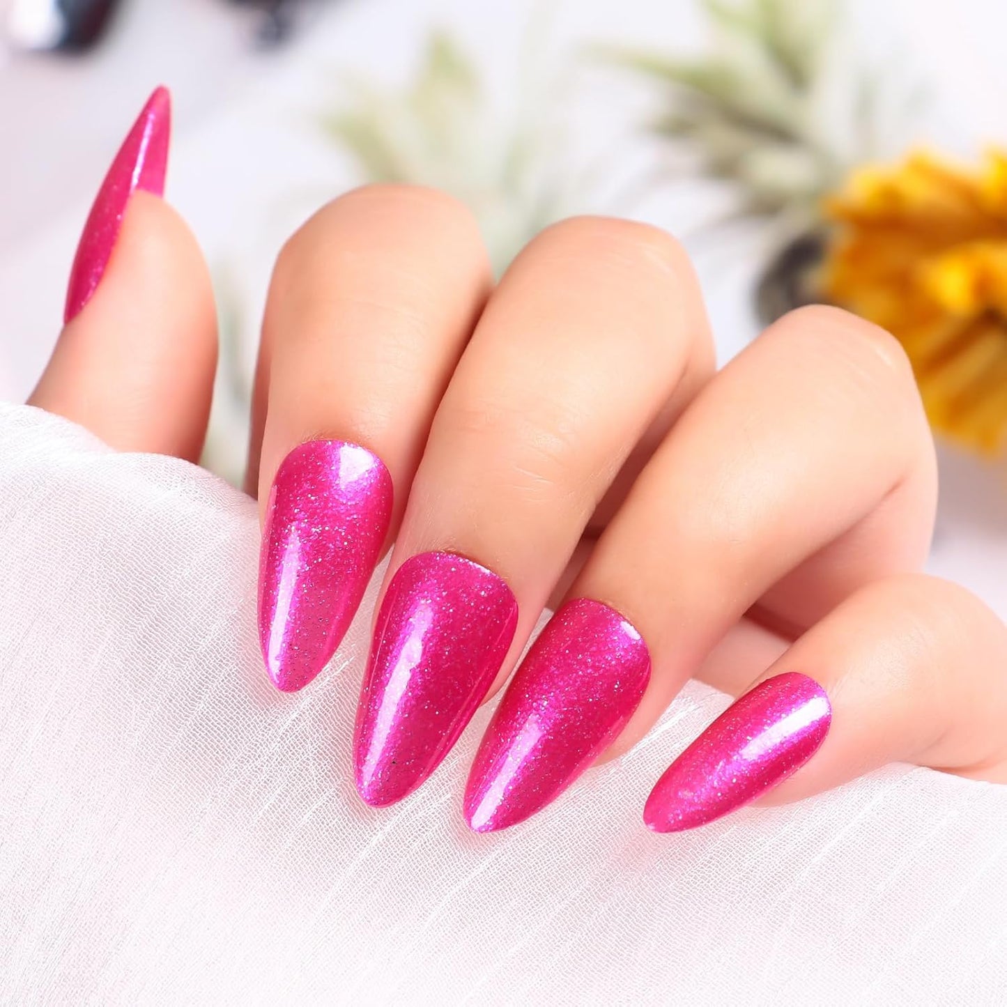 Major Dijit Quick Dry Nail Polish Pearl Magenta Pink Summer Nail Lacquer for Nail Art Regular Nail Polish 0.41 fl oz.-Velvo Beauty
